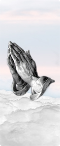 Praying Hands Clouds White